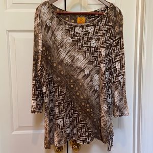 2x Ruby Rd top 3/4 sleeves